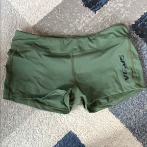 Dark green virus shorts